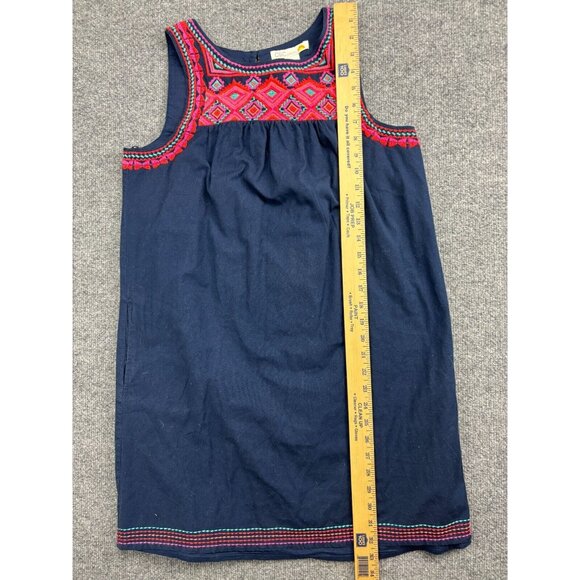 C&C California Shift Dress Women's S Embroidered Aztec Sleeveless Pockets Lined - Picture 5 of 7
